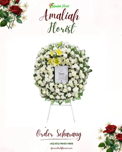 Krans Bunga Duka Cita di Labuhan Deli